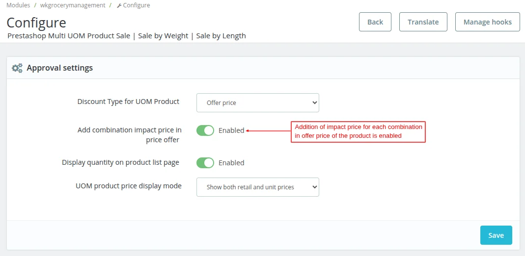 addition of impact price