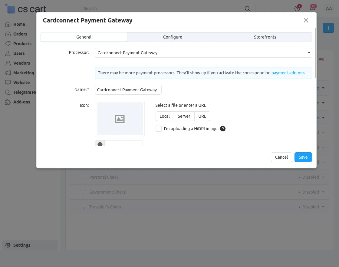 card payment creation