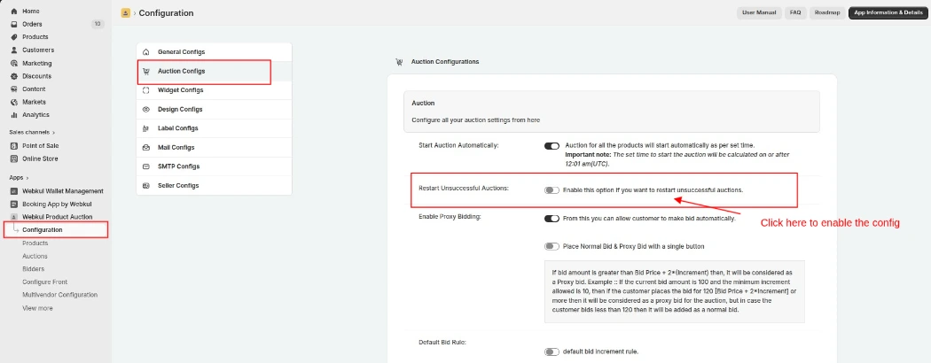 restart unsuccessful auctions config