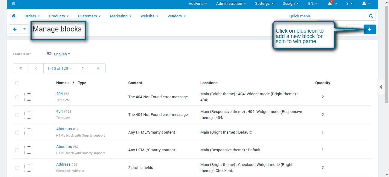 Manage-add-ons-Administration-panel-game creation - layout- manage blocks
