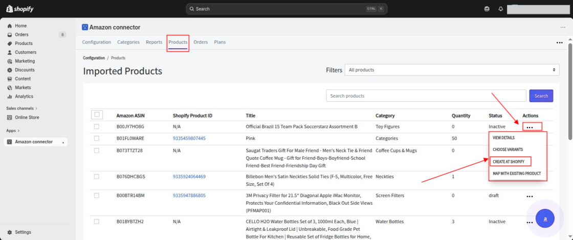 Amazon Connector for Shopify