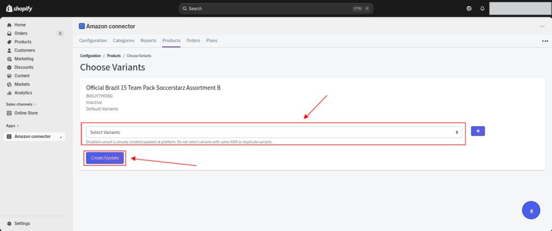 Amazon Connector for Shopify