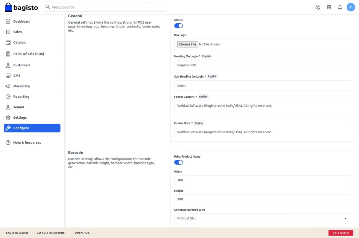 Laravel eCommerce Multi-Tenant SaaS POS Module