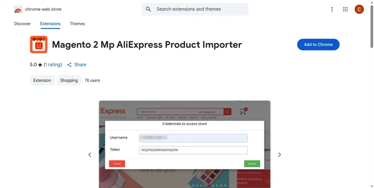 aliexpress chrome extention