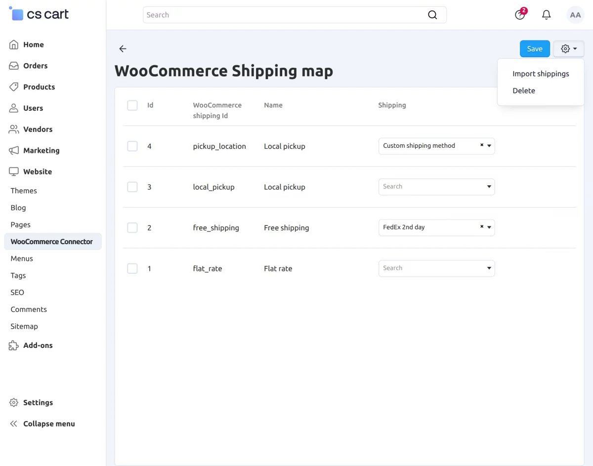Import Shipping