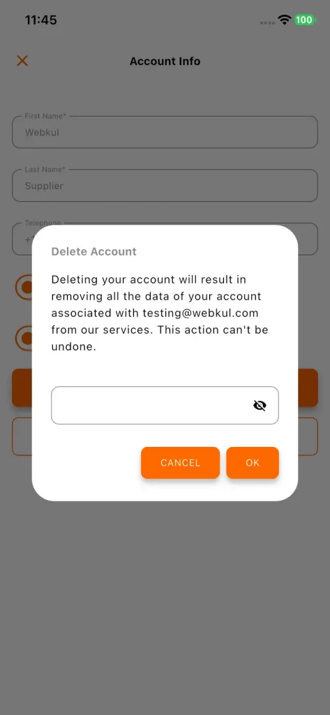 Account Delete
