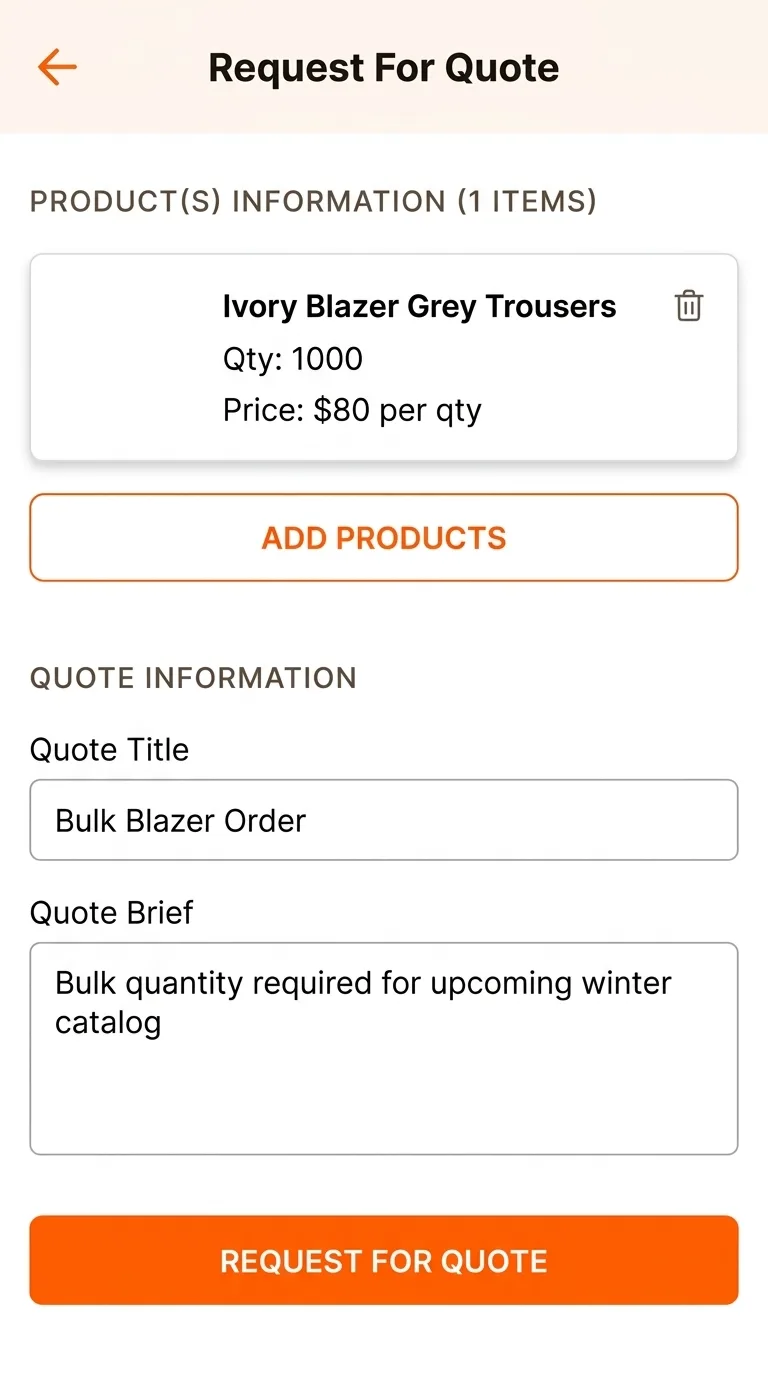 Request Quote product