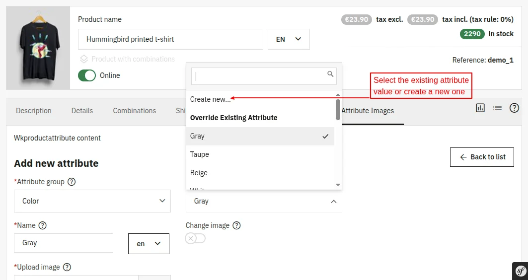 create new attribute