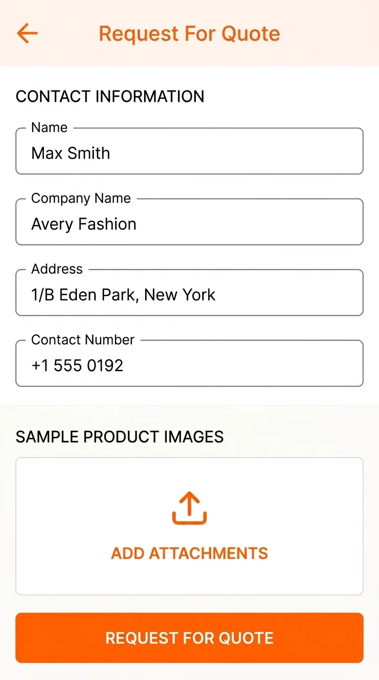 Request Quote product add