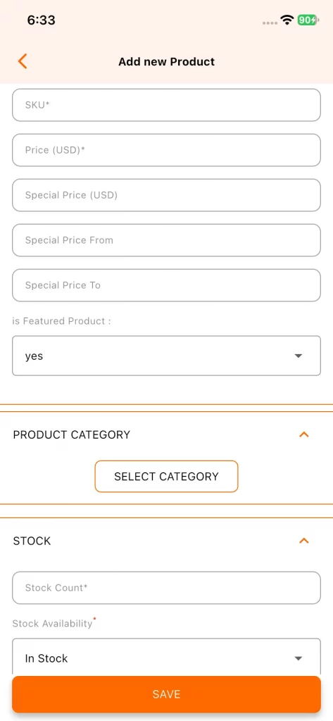 Add new Product