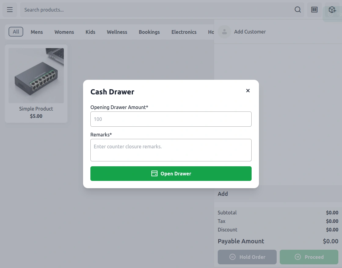 Pos-drawer-amount