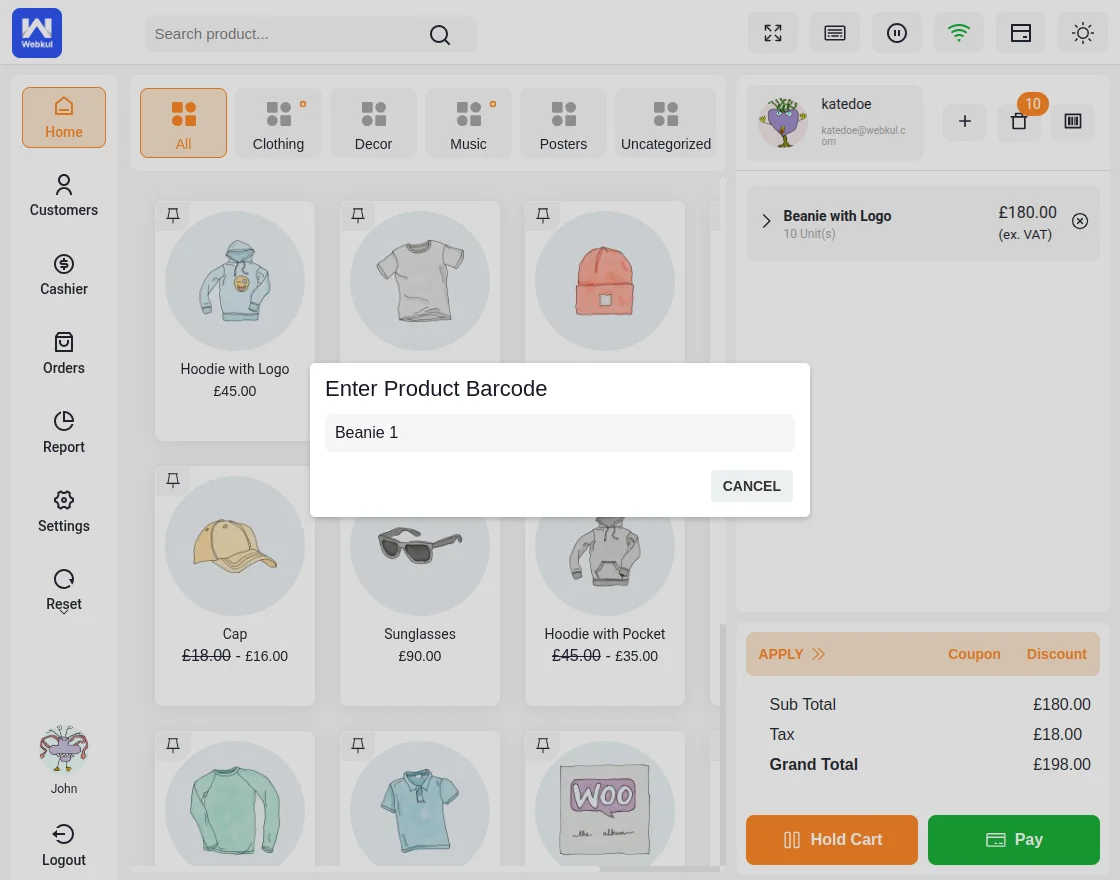 enter same product label again 