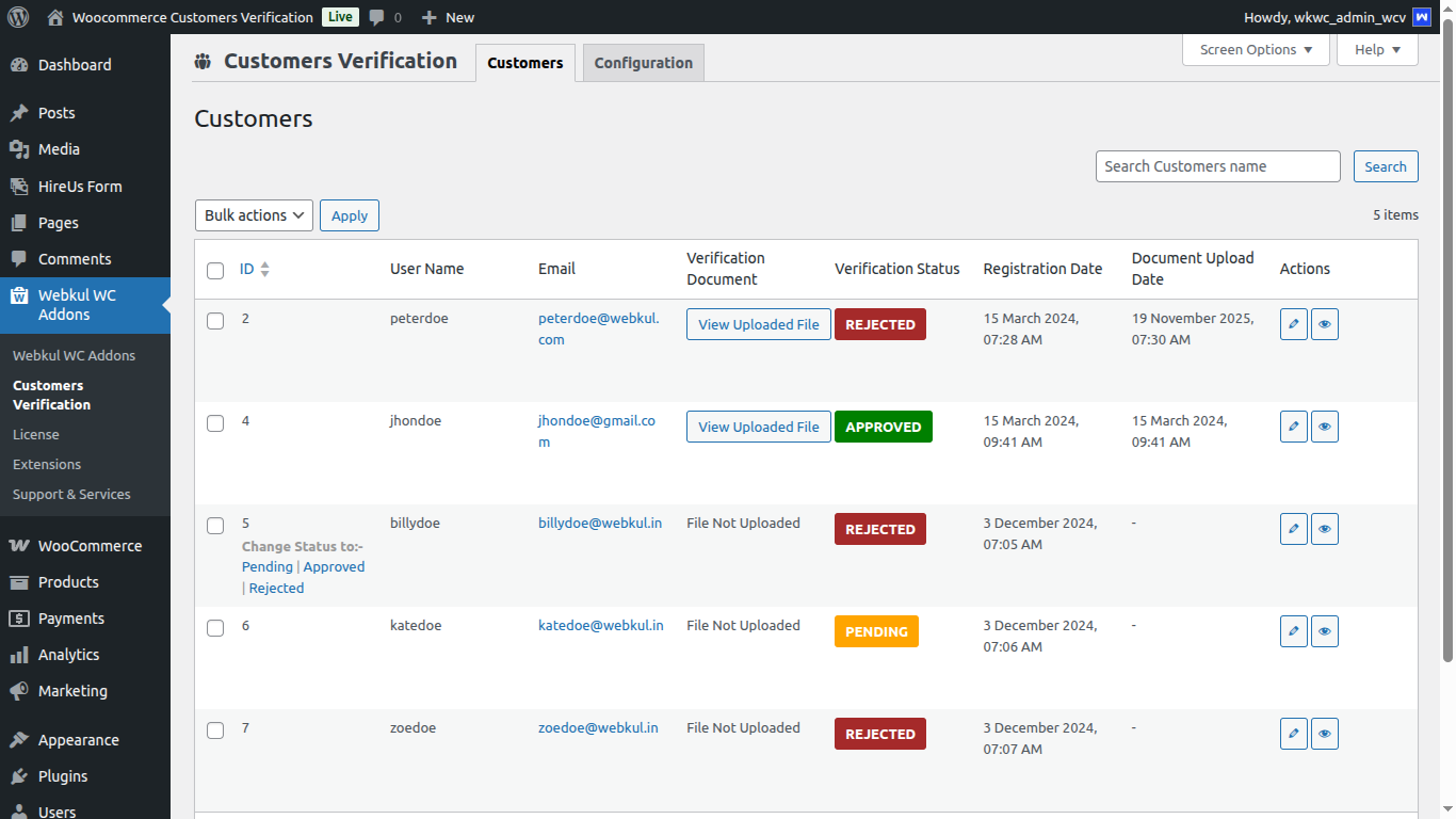 woocommerce-customers-verification-customer