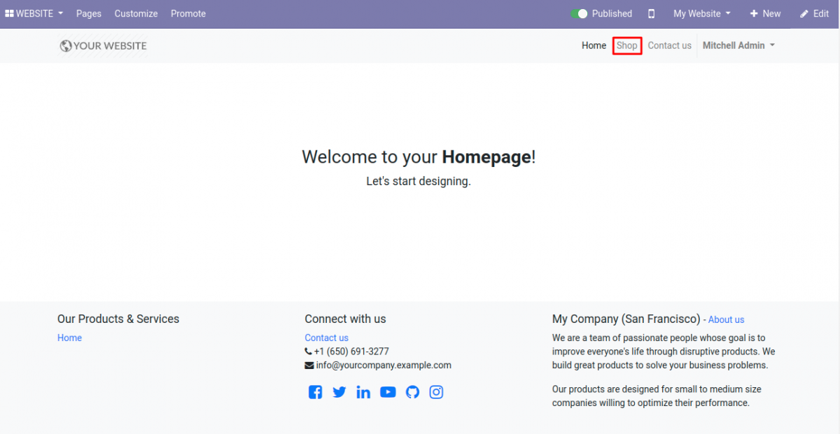 click-on-shop-button