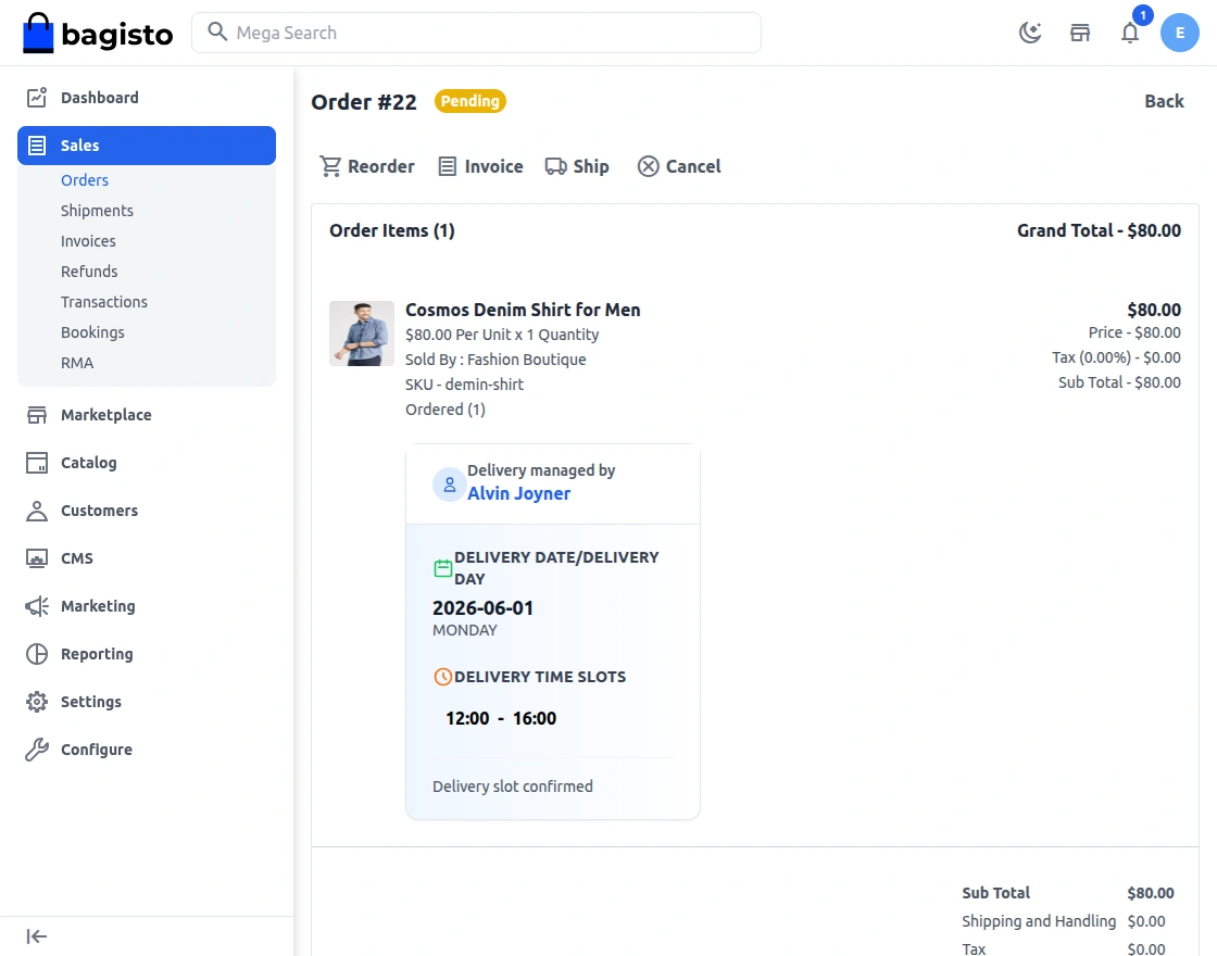 view order