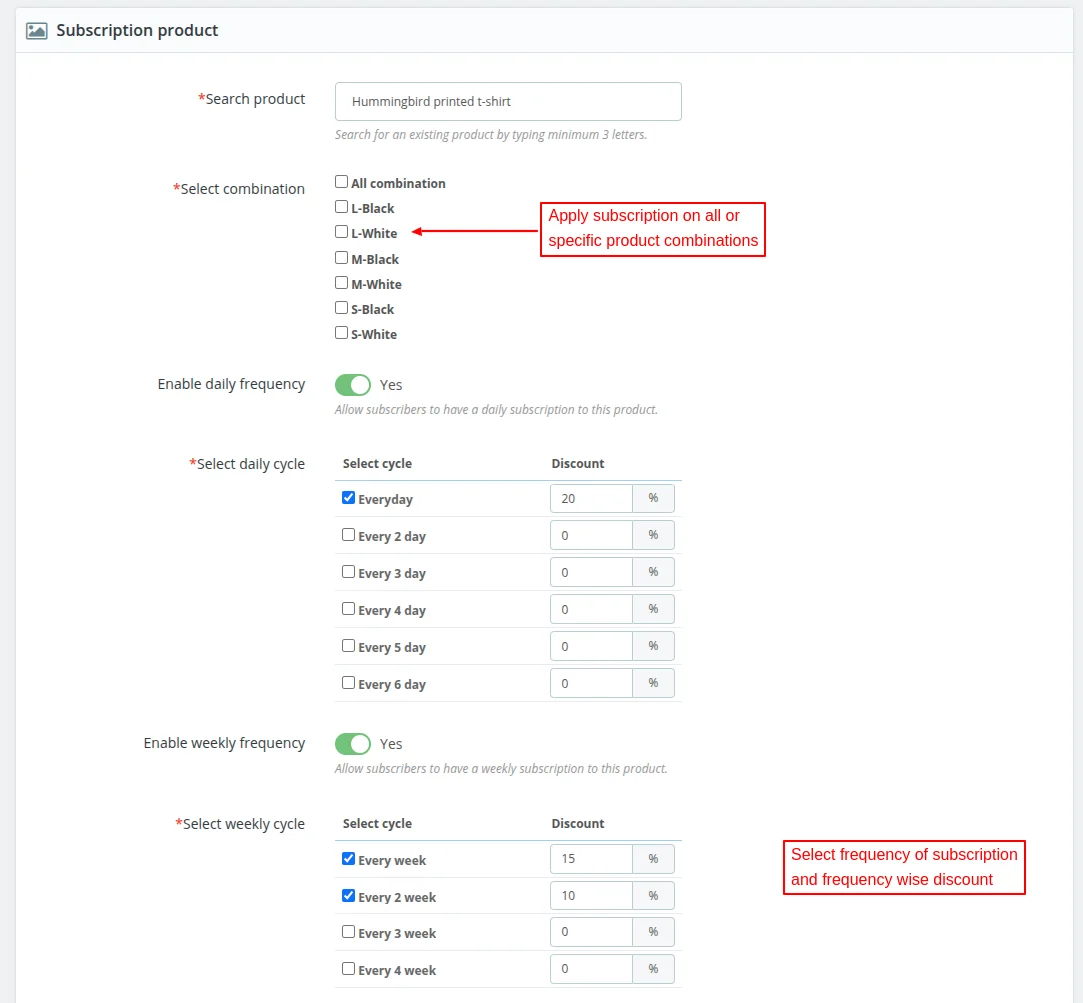 subscription product