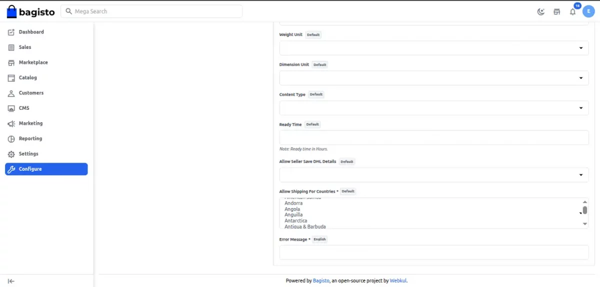 dhl-config