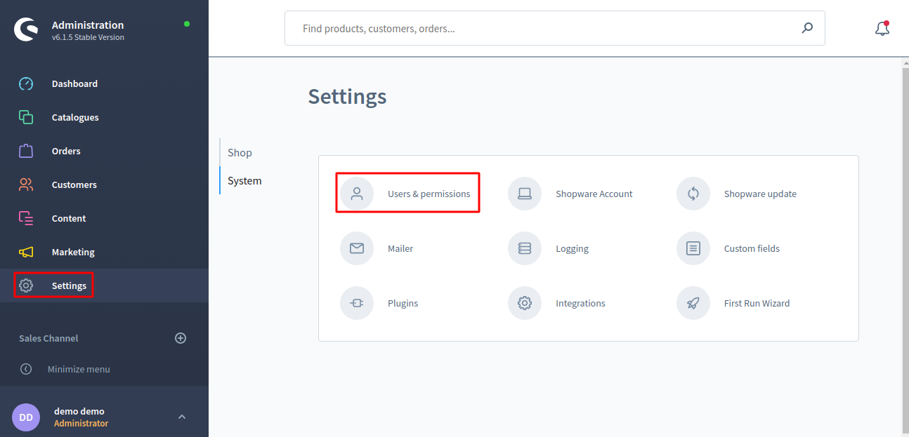 How to create new admin user for shop | shopware new user