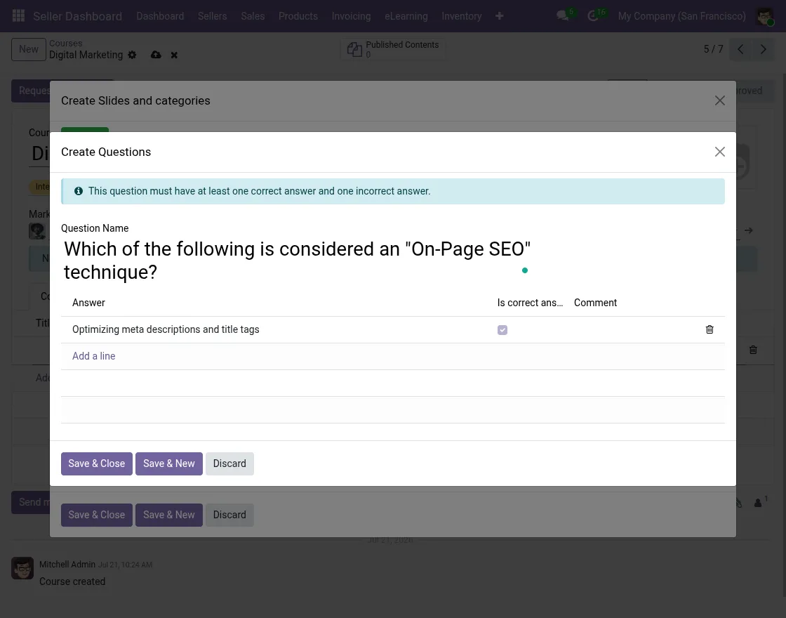 Content questions