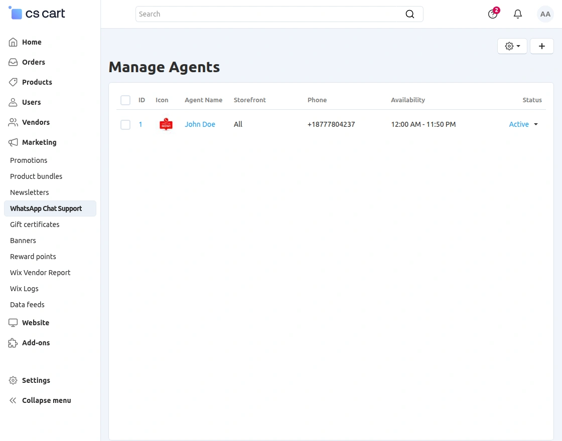 cs-cart-whatsapp-chat-support-manage-support-agent