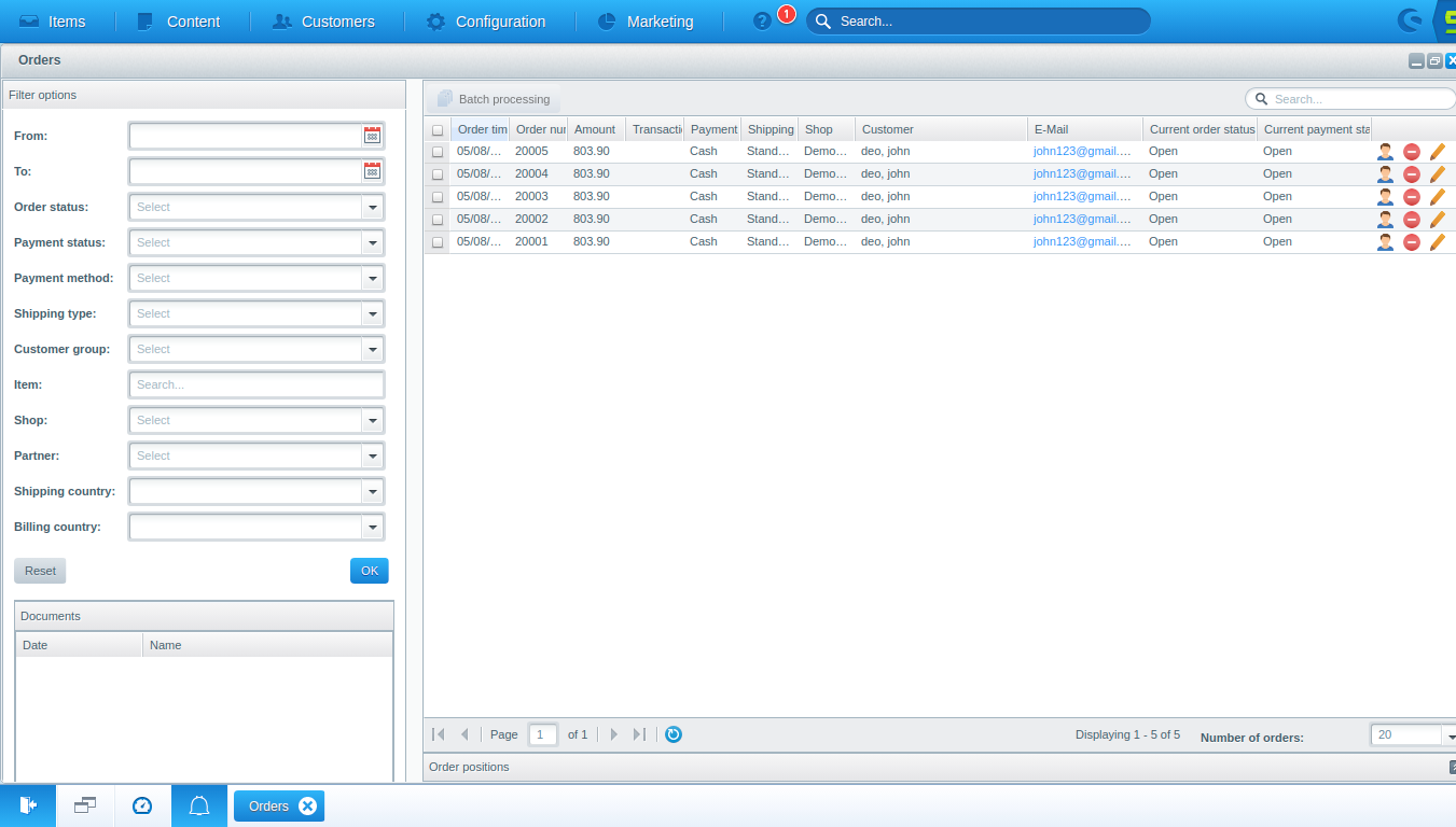 Shopware 5 Orders | Managing Order Details