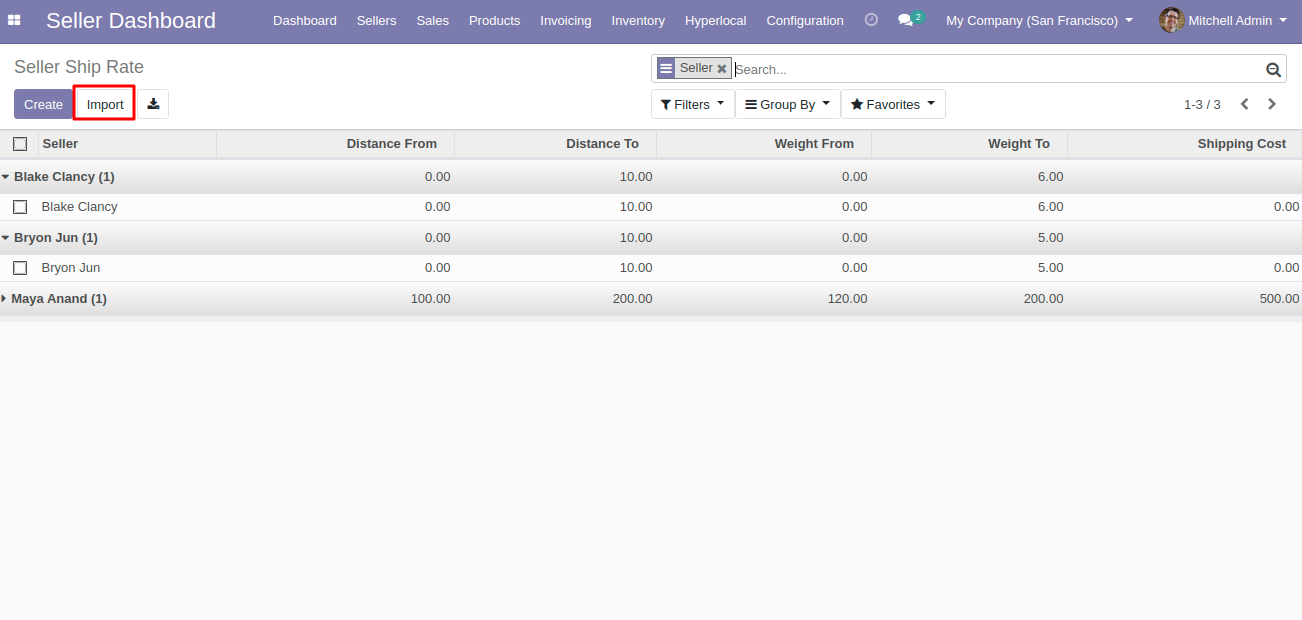 استيراد CSV