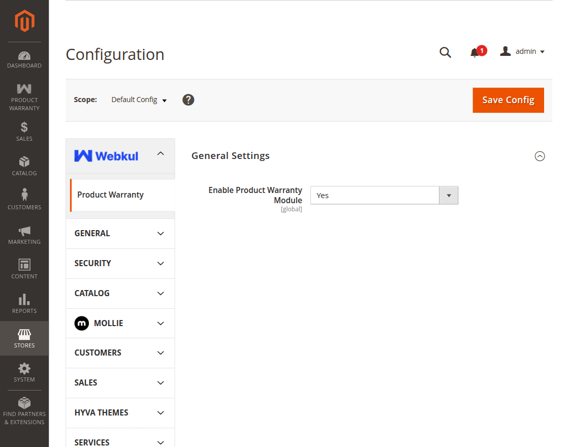 webkul-magento2-warranty-management-configuration-1