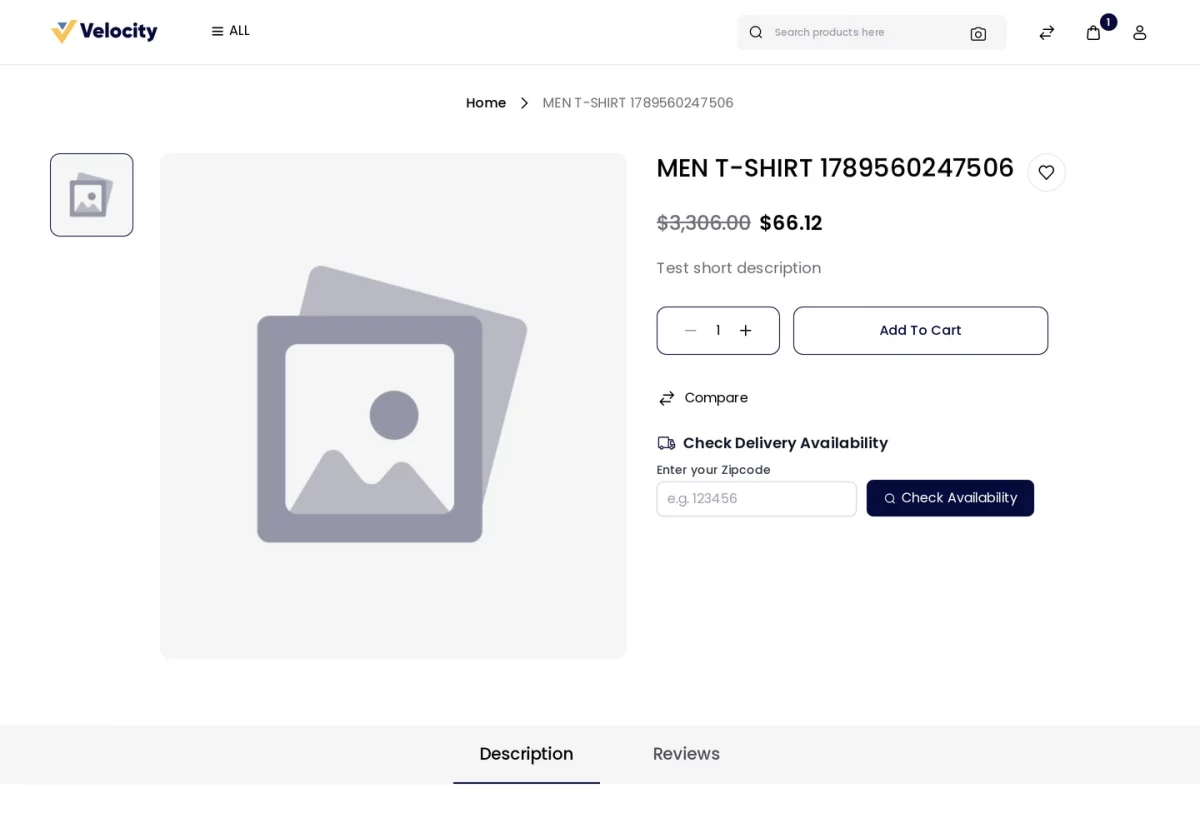 Bagisto Delivery Time Slot module Check Delivery Availability widget on a storefront product page