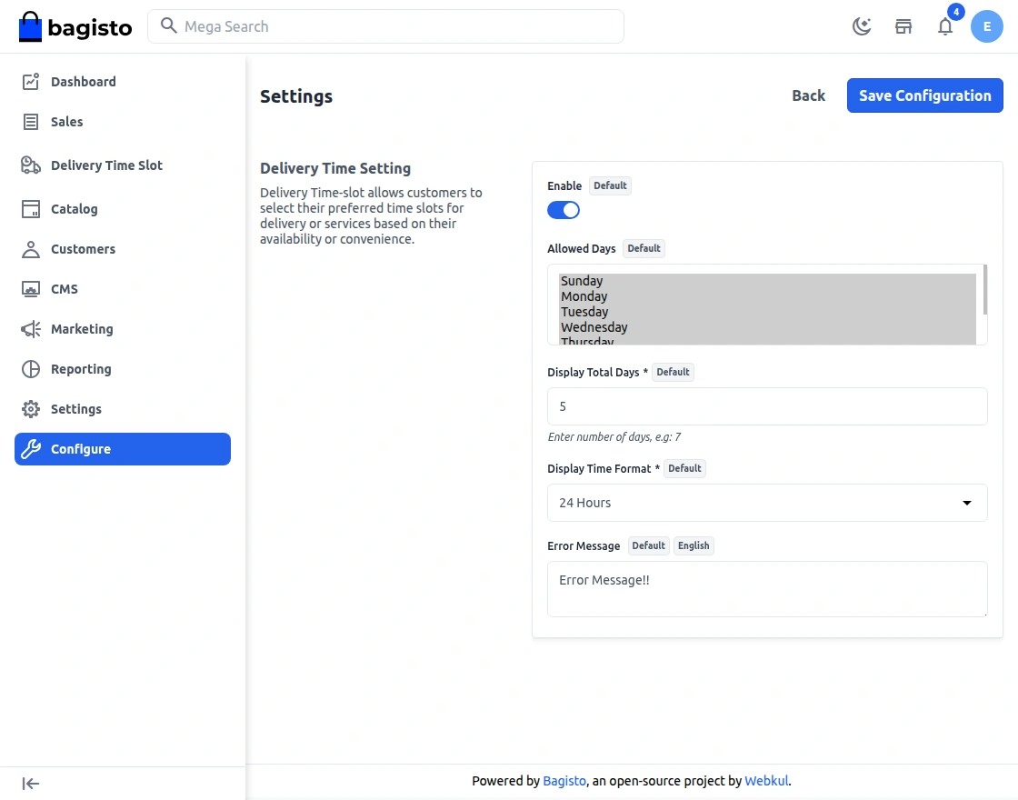 Module-configuration