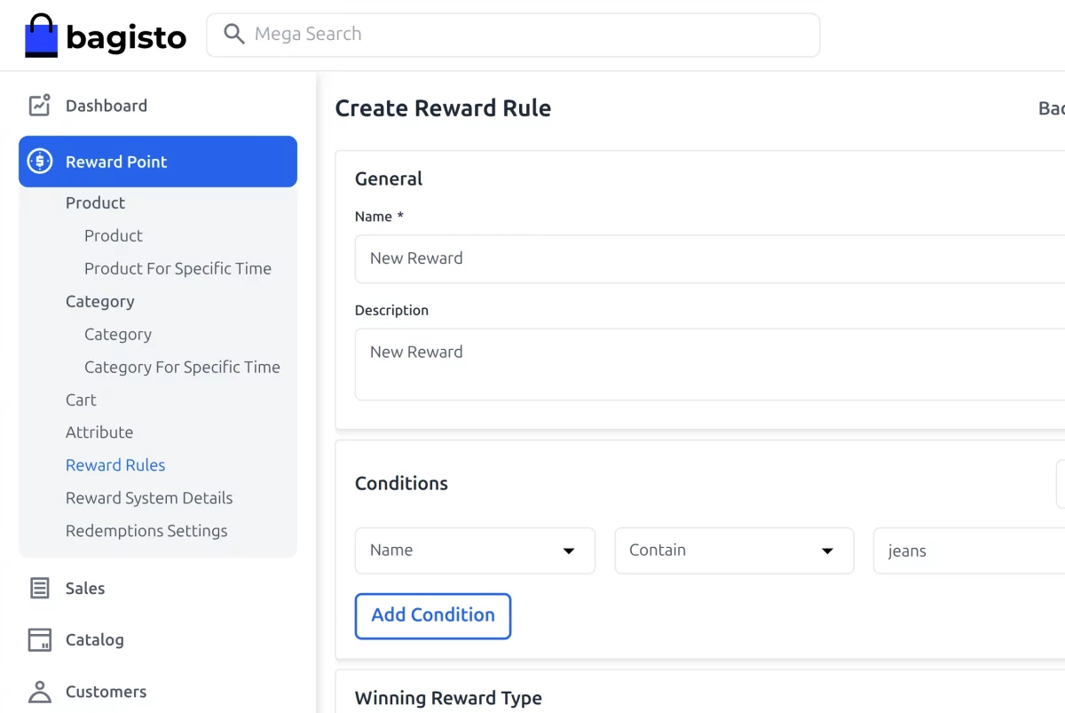 Create Reward Rules 