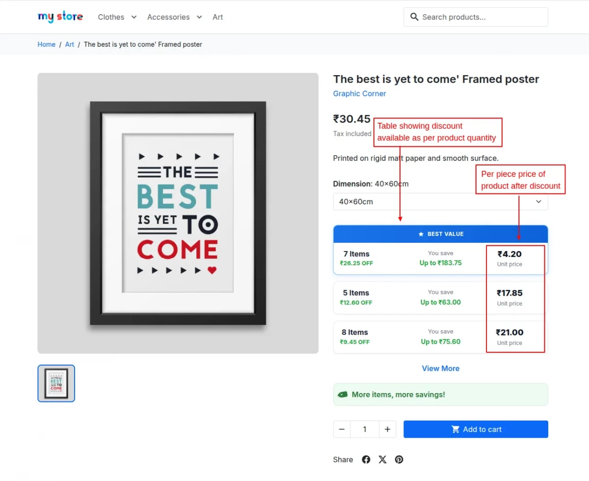 updated price