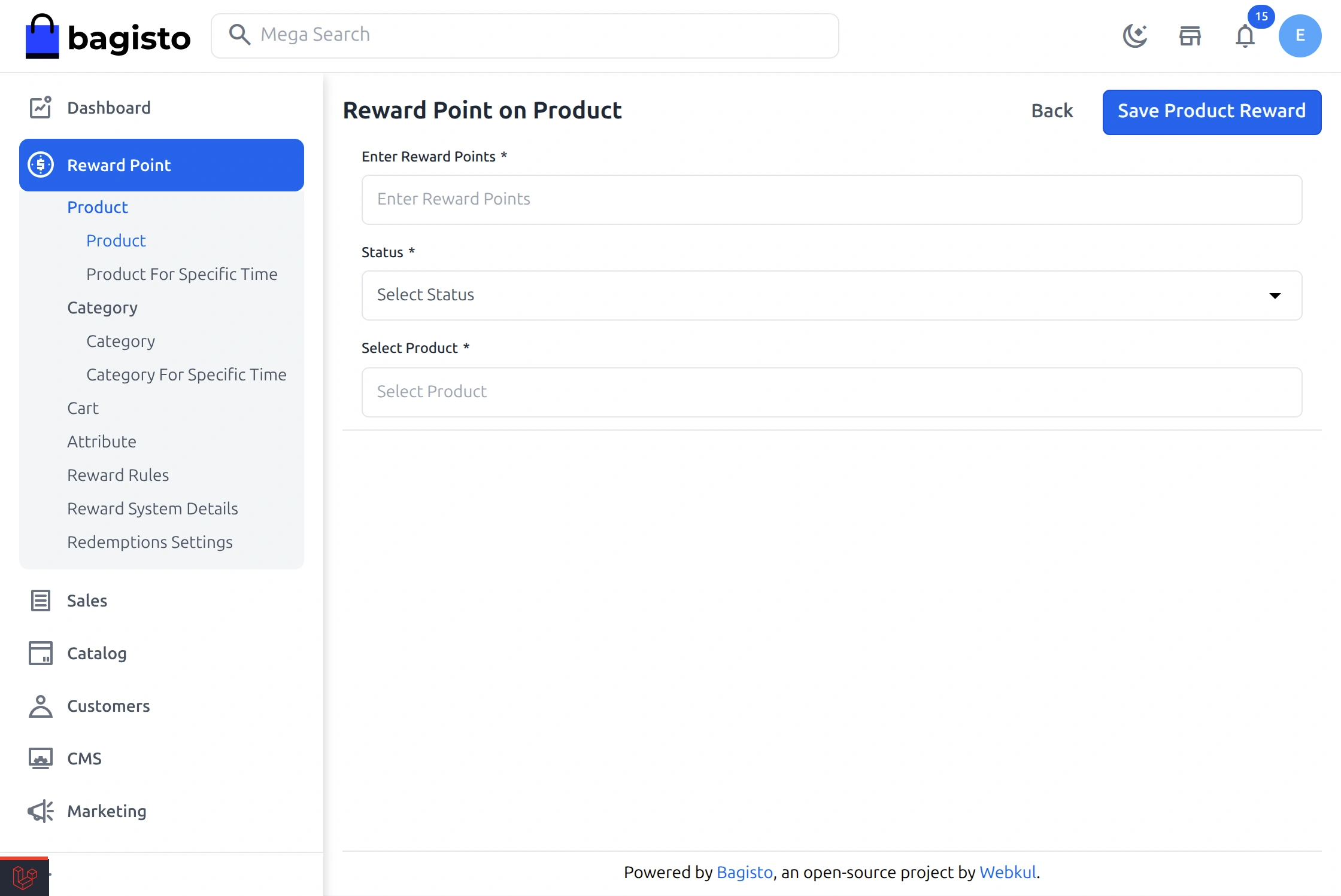 Add Product Reward