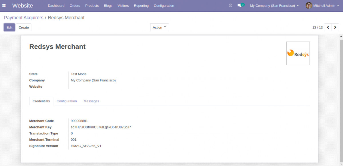 Merchant Code and Merchant Authentication Token