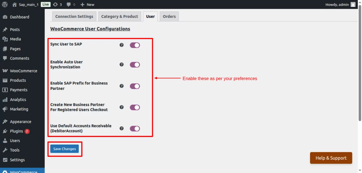 WooCommerce & SAP User