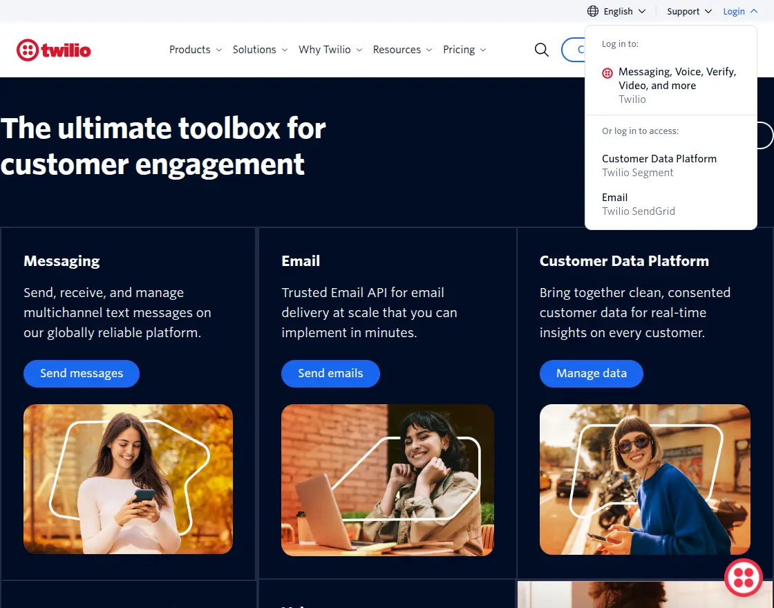 twillio-homepage
