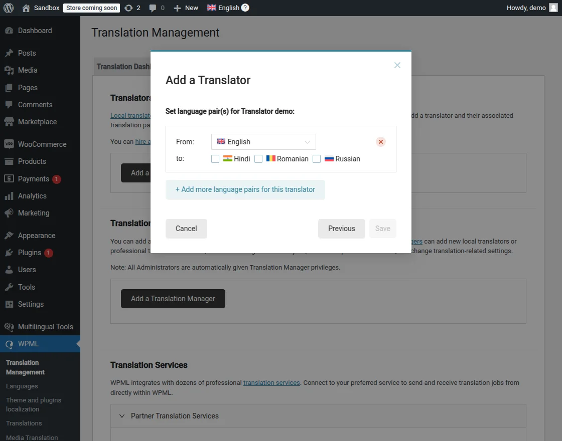language translator demo