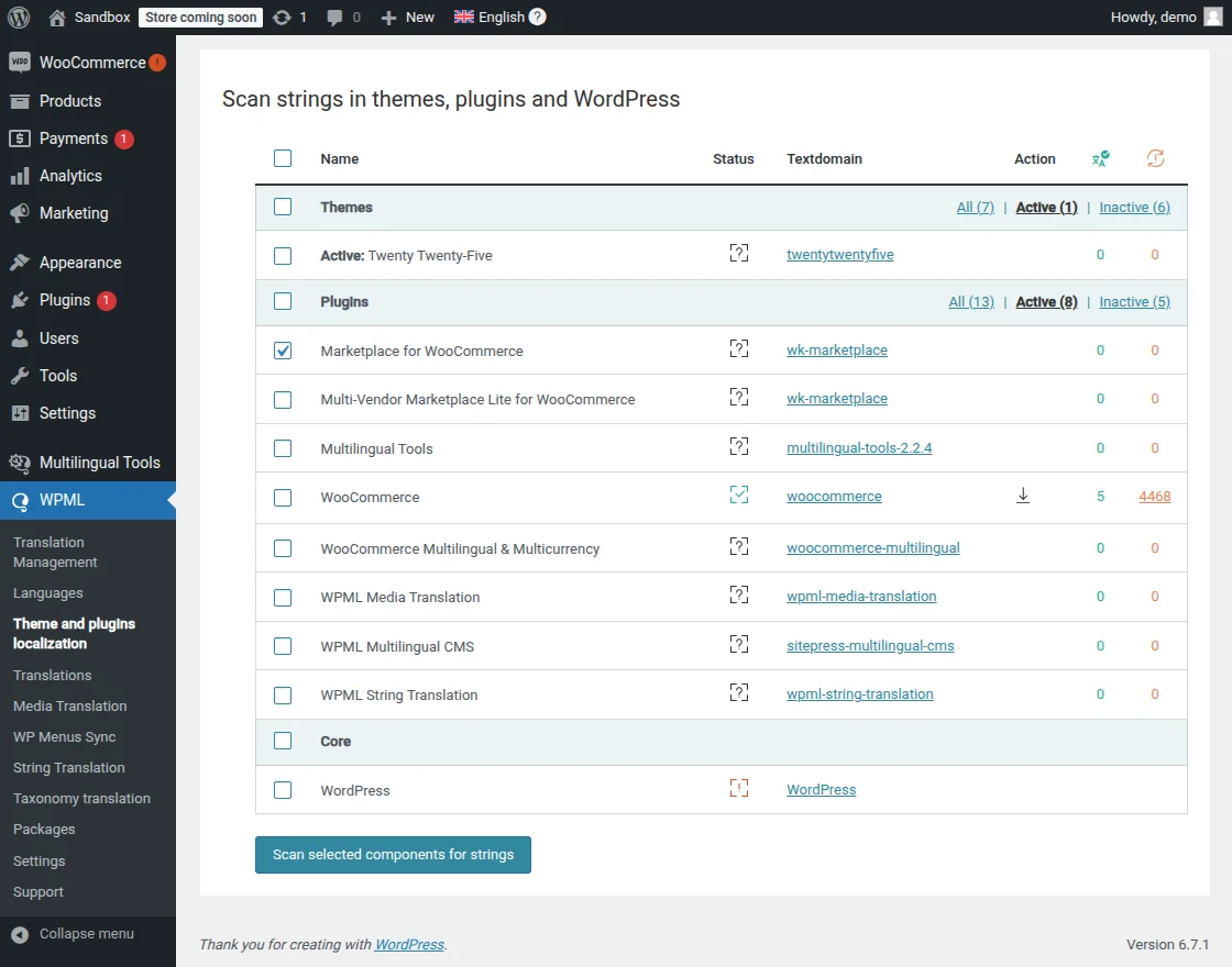 theme-plugin and localization