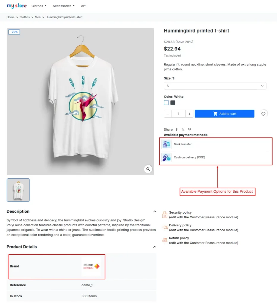 Available Payment Options