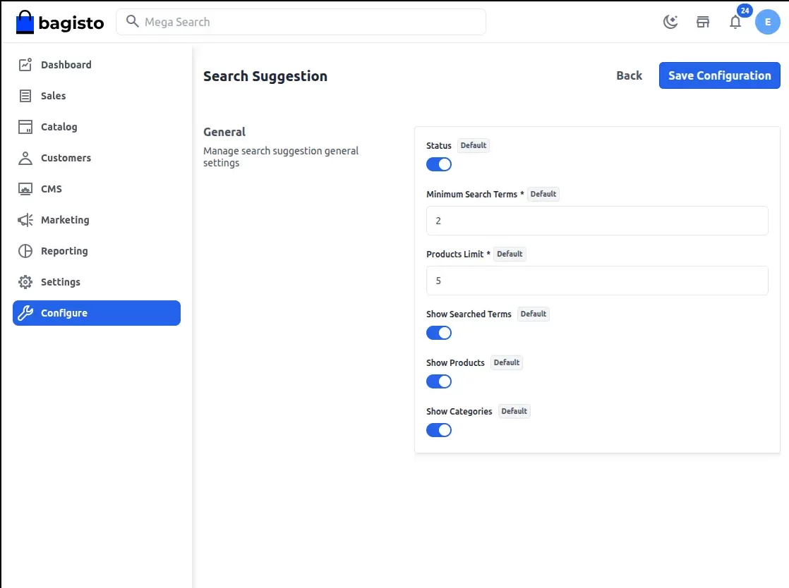 Laravel eCommerce Search Suggestion