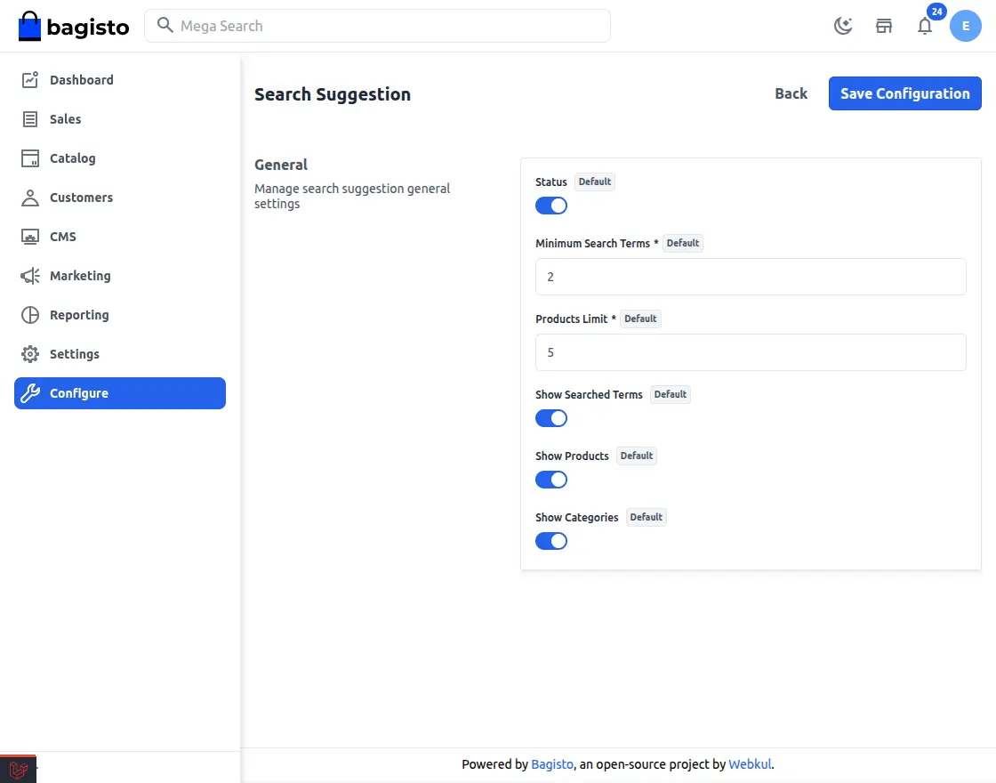 Laravel eCommerce Search Suggestion