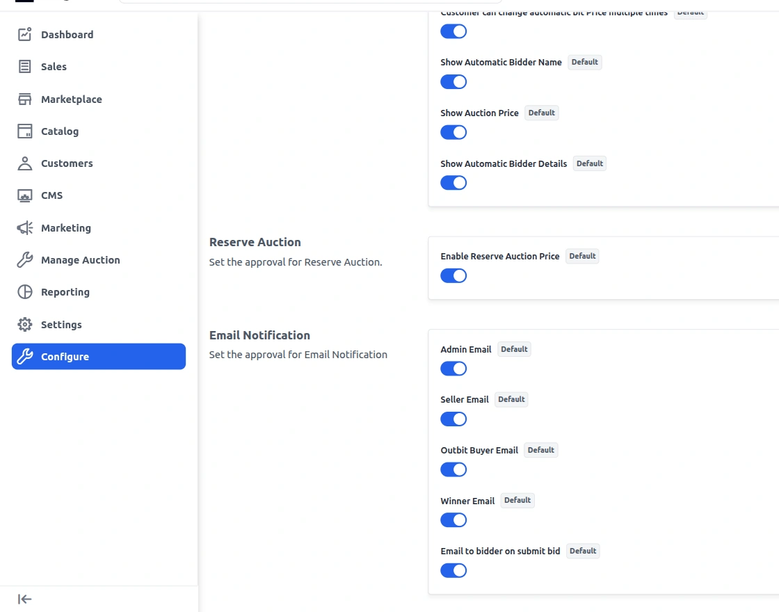 Email Notification Option