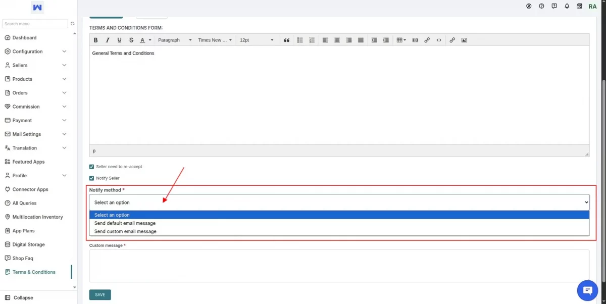 notify method