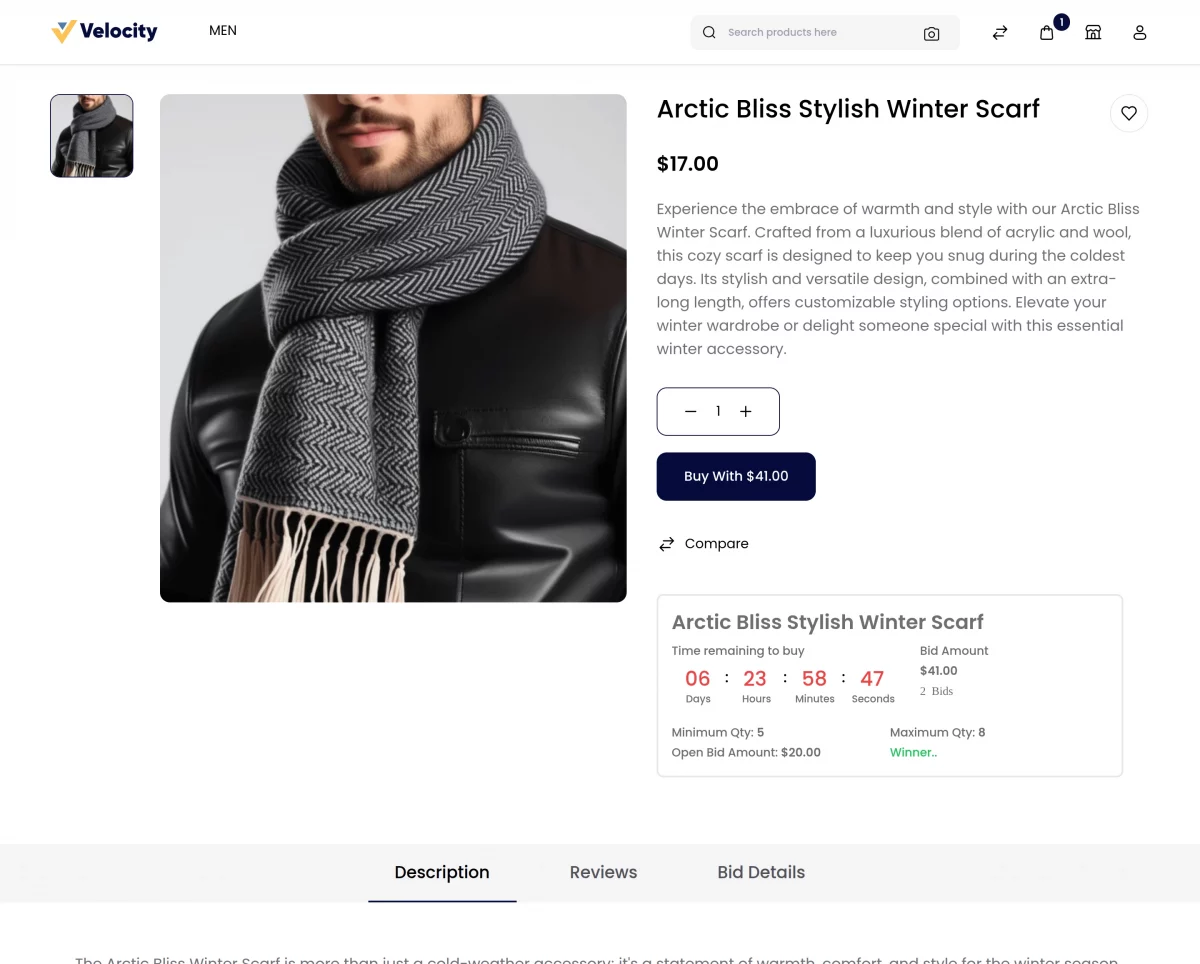 Laravel eCommerce Multi Vendor Auction Winner