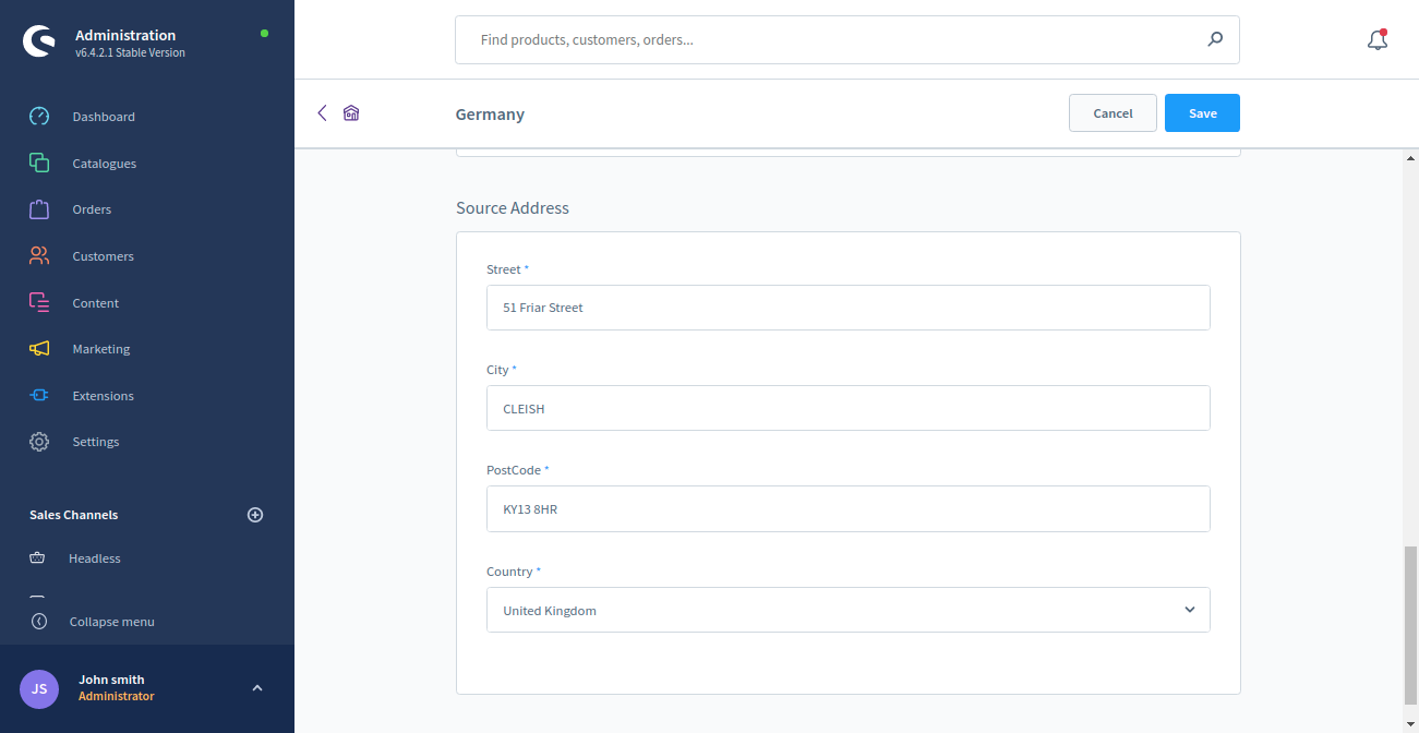 Shopware Multi Source Inventory | Multi Stock Warehouse Management
