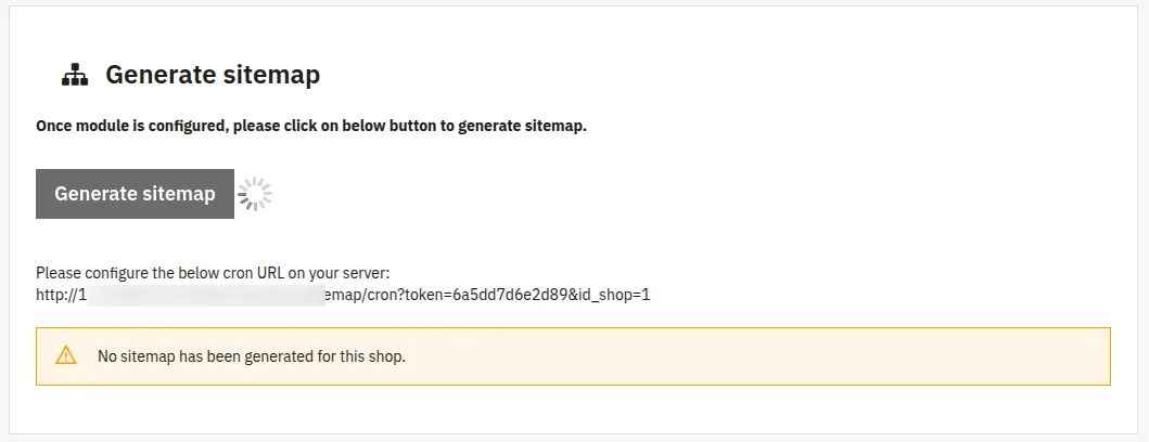 Generate sitemap