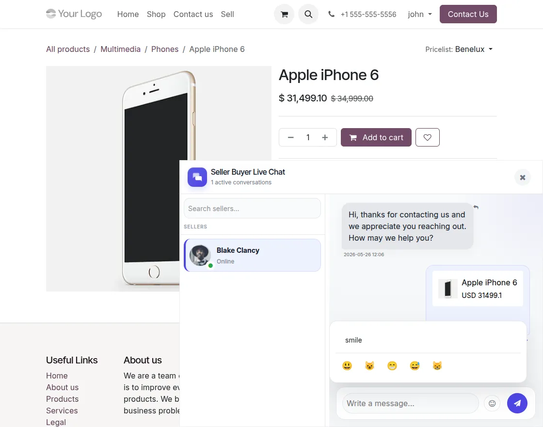 Emoji picker with search