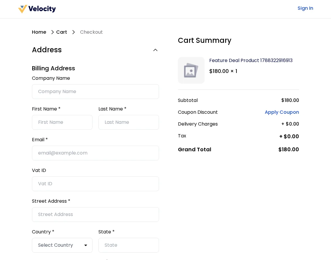 Checkout order summary with daily deal savings applied