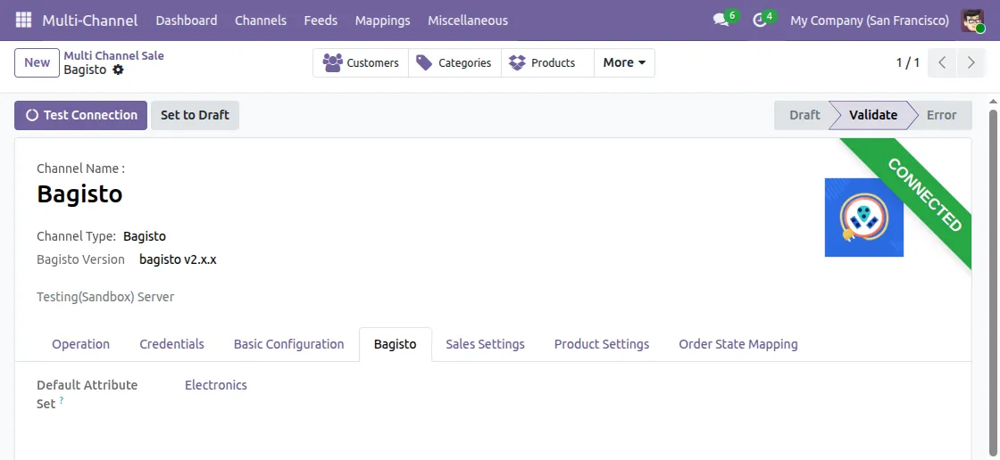 Configure Bagisto Operations