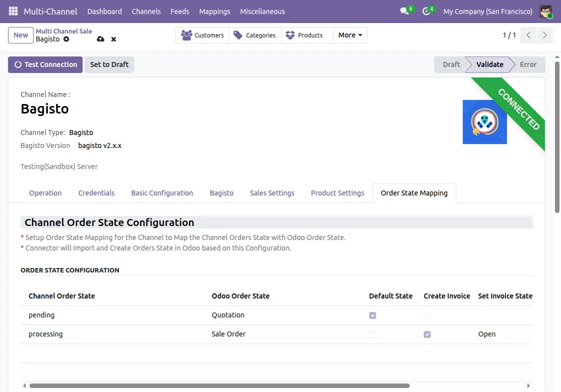 Order State Mapping