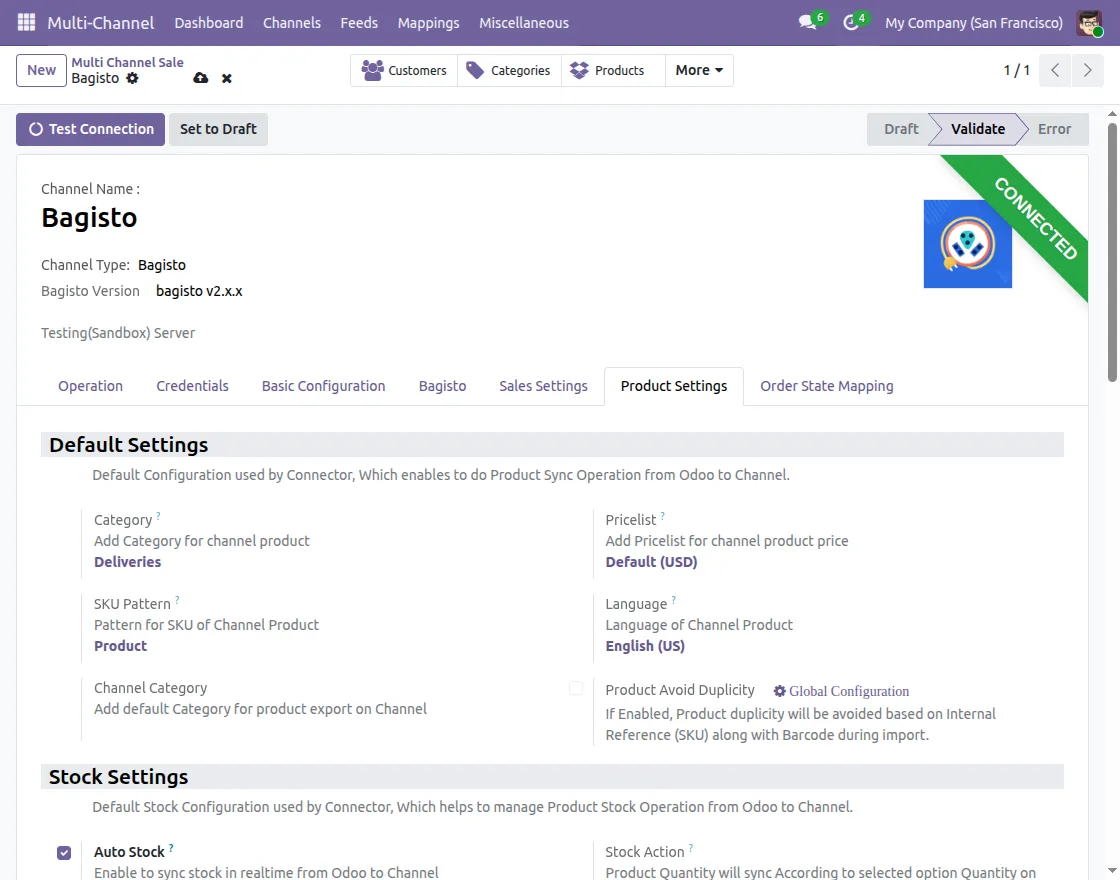 Configure Product Settings